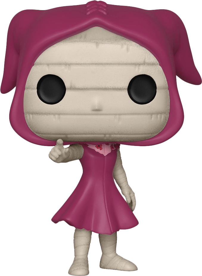 Pink Hooded Figure Vinyl Toy