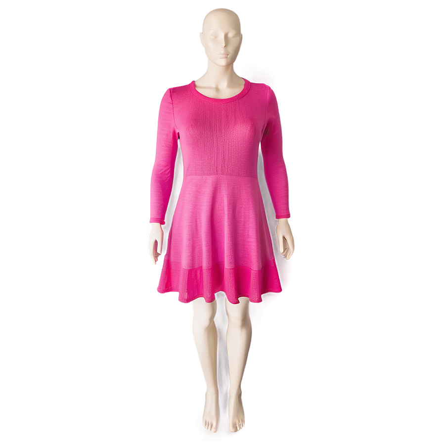 Pink Knit Dress Png Pqy77