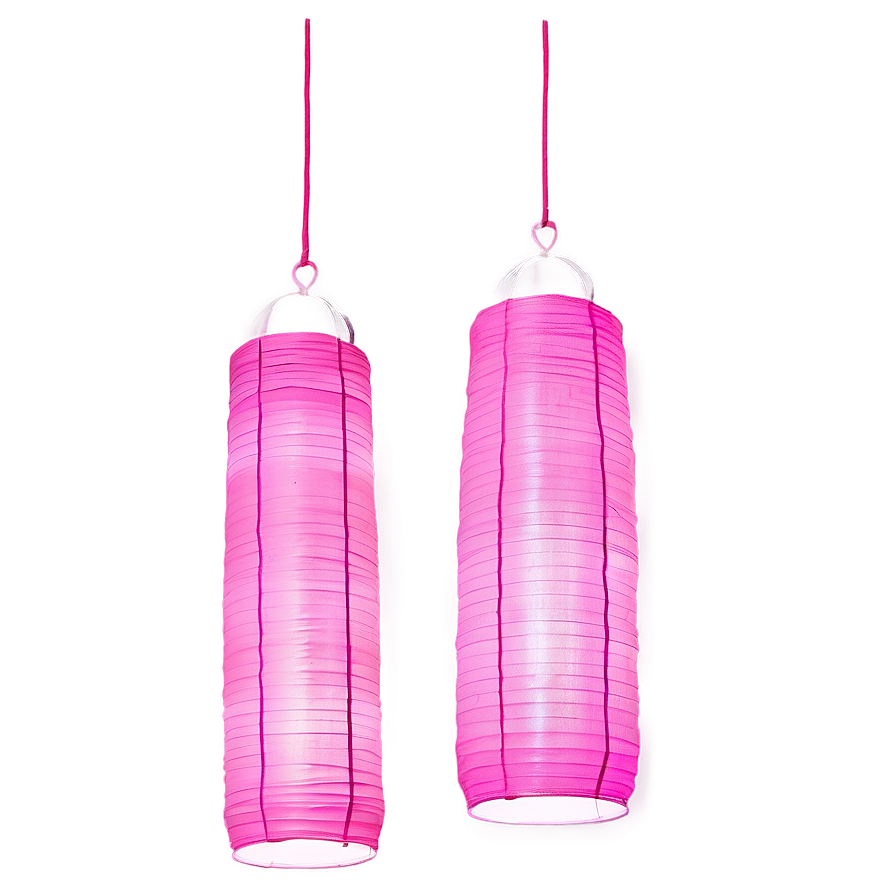 Pink Lanterns For Breast Cancer Awareness Png 4