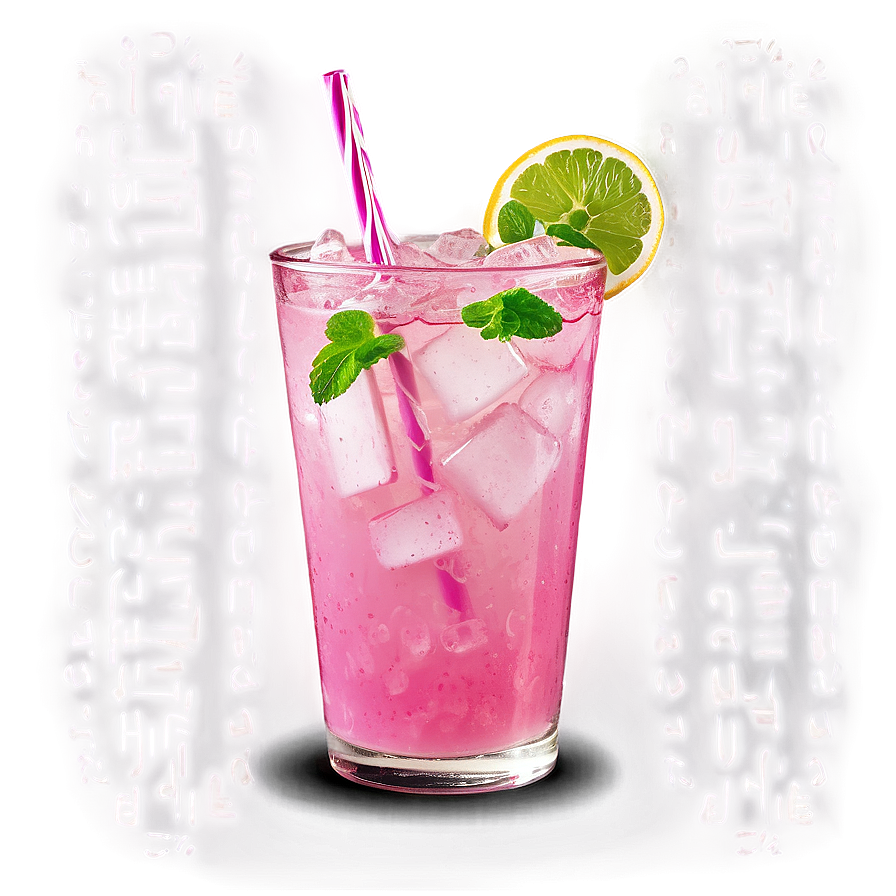 Pink Lemonade With Mint Twist Png 06212024