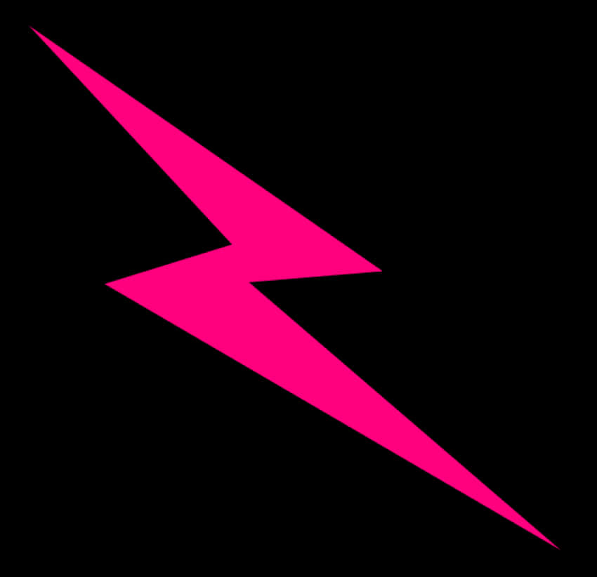 Pink Lightning Bolt Graphic