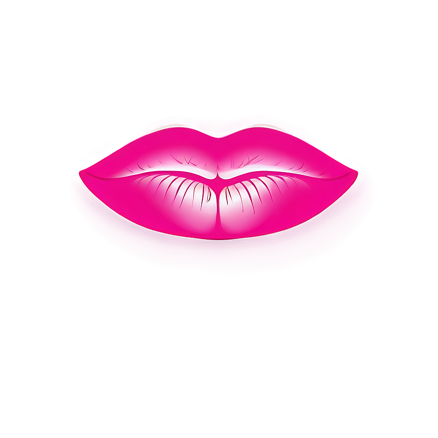 Pink Lips With Heart Png Twb