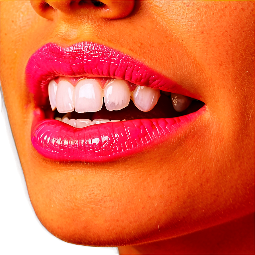 Pink Lips With Teeth Png 77