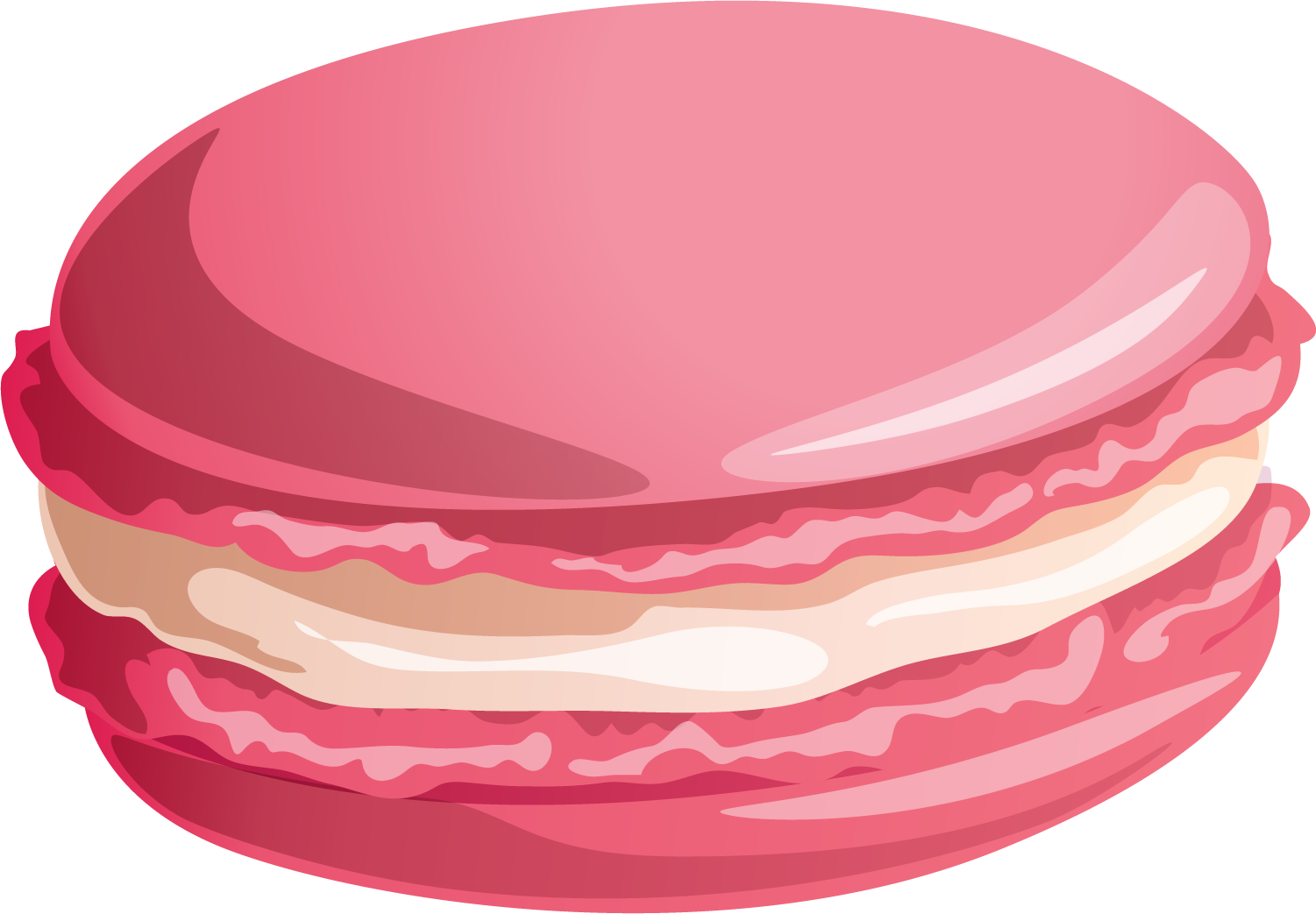 Pink Macaron Illustration