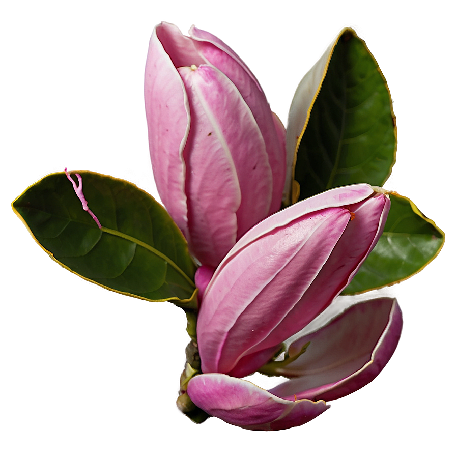 Pink Magnolia Close-up Png Thi