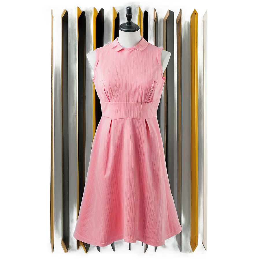 Pink Midi Dress Png Tnl