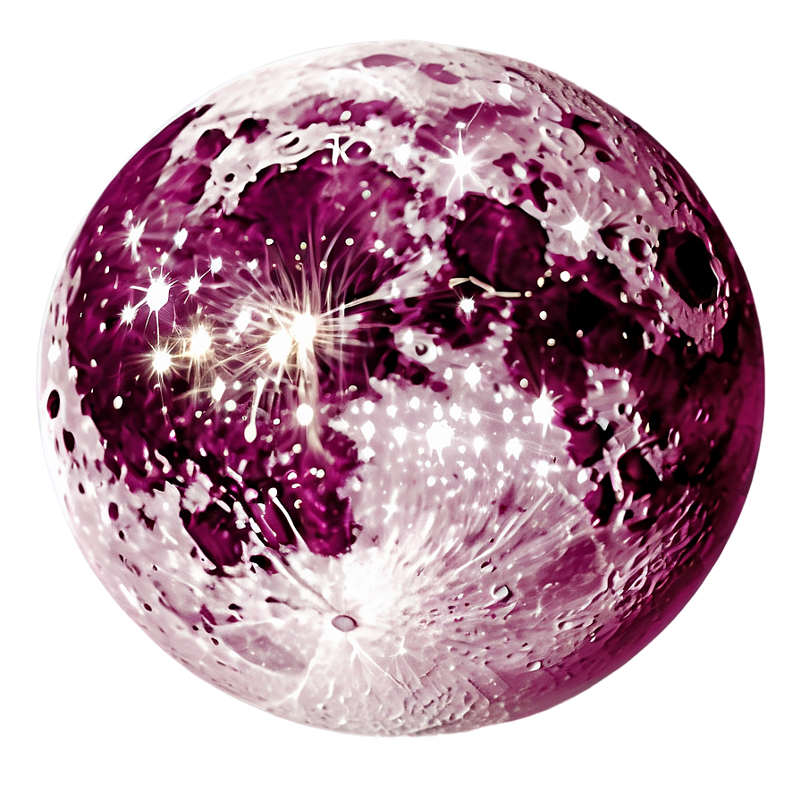 Pink Moon In Minimalist Art Png Wpt