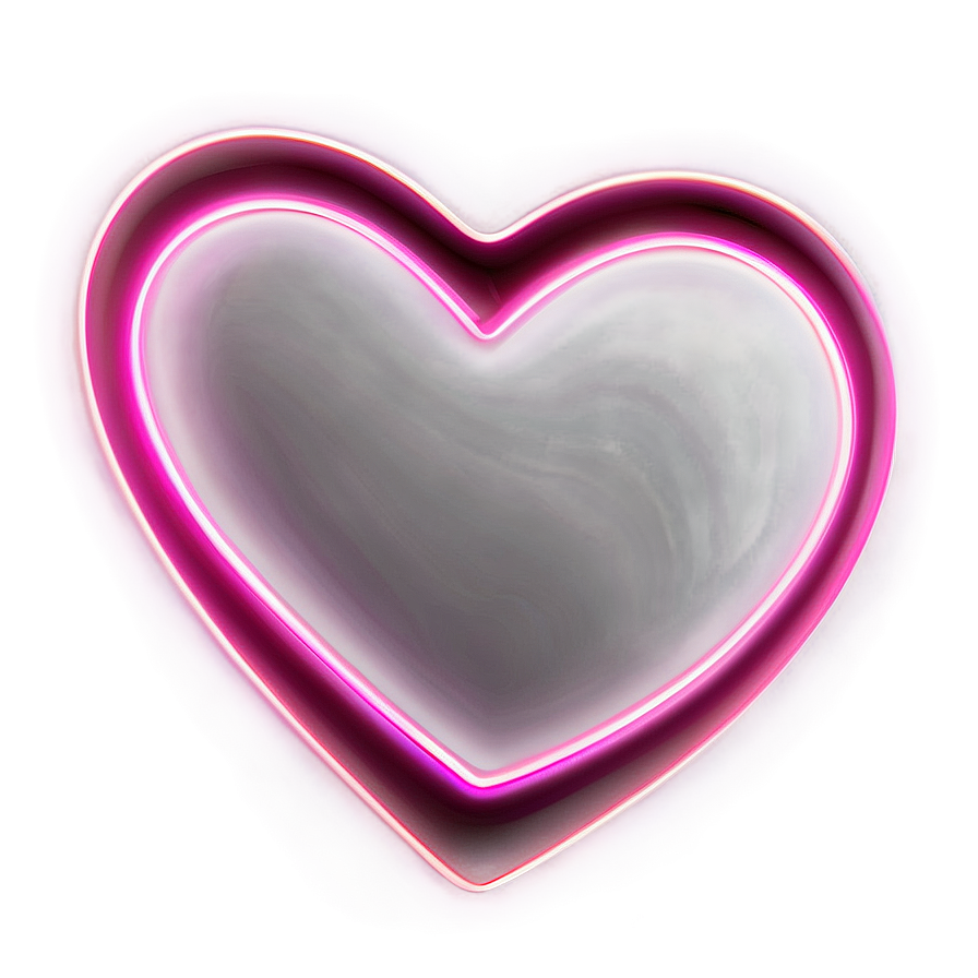 Pink Neon Heart Png 52