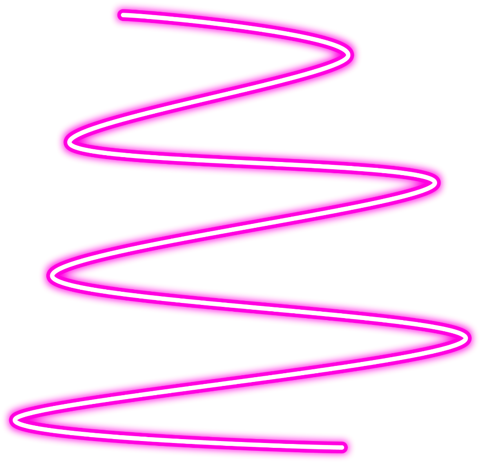 Pink Neon Spiral Line