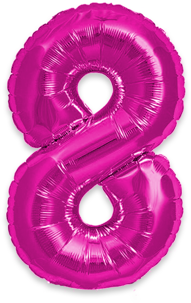 Pink Number8 Balloon