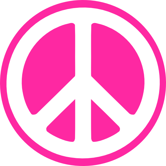 Pink Peace Symbol