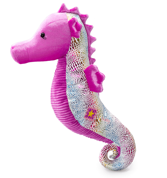 Pink Plush Seahorse Toy