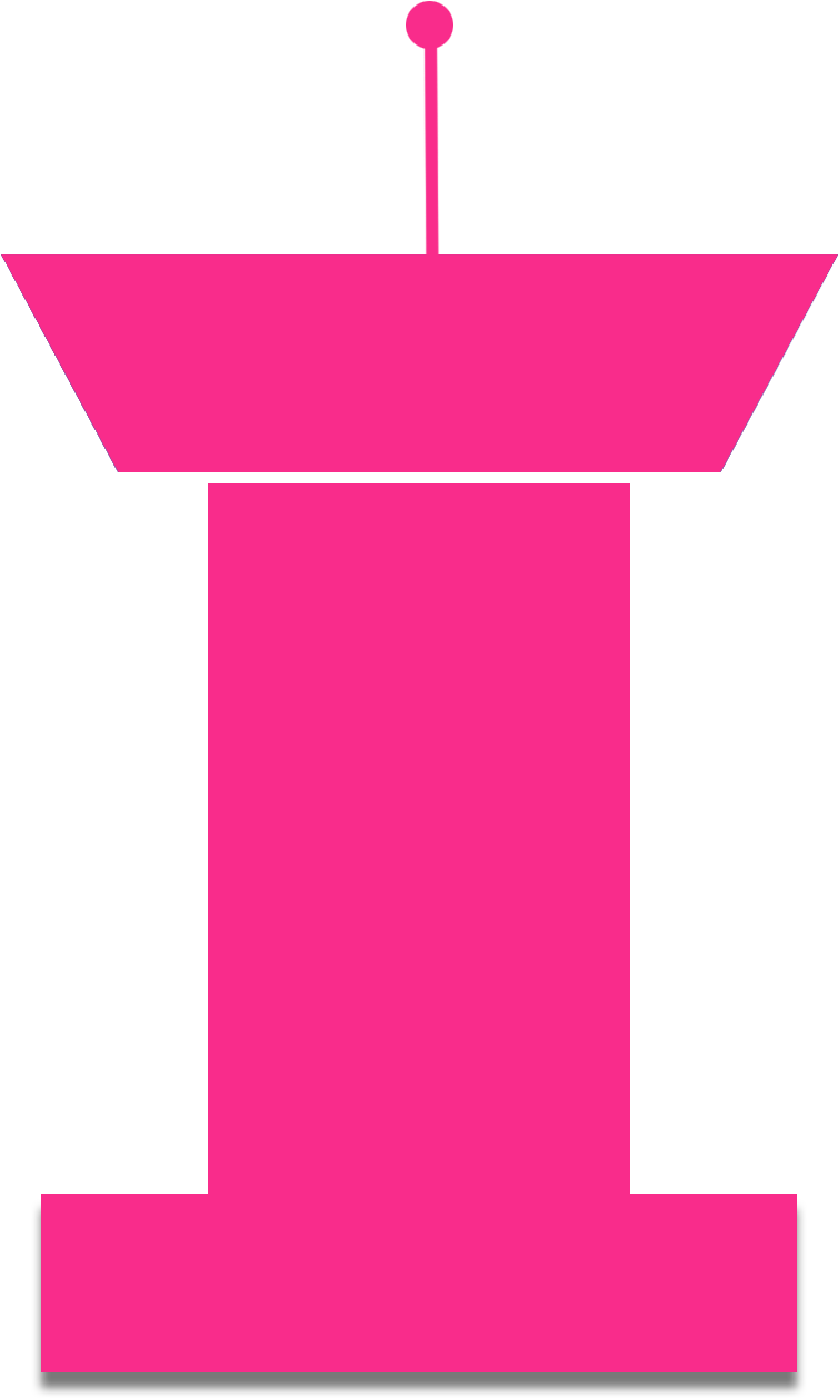 Pink Podium Icon