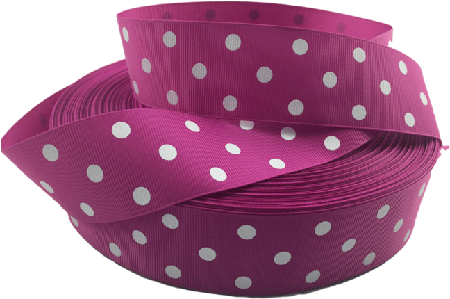 Pink Polka Dot Ribbon