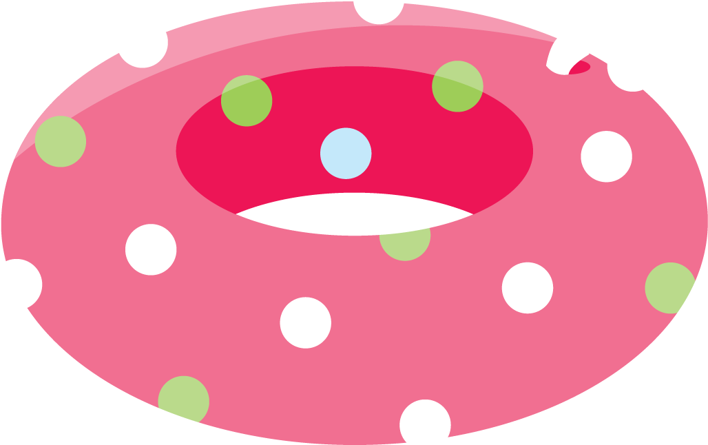 Pink Polka Dot Swim Ring