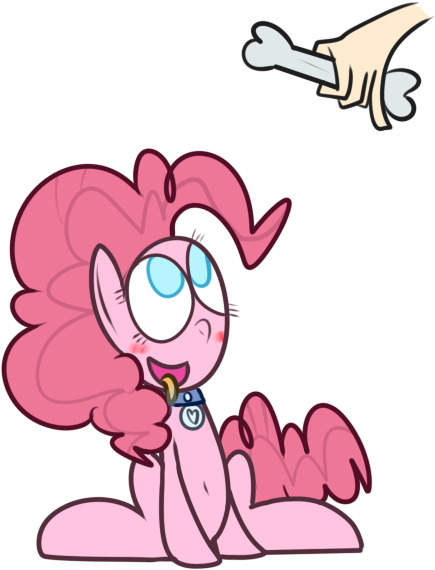 Pink Pony Cartoon Bone Temptation