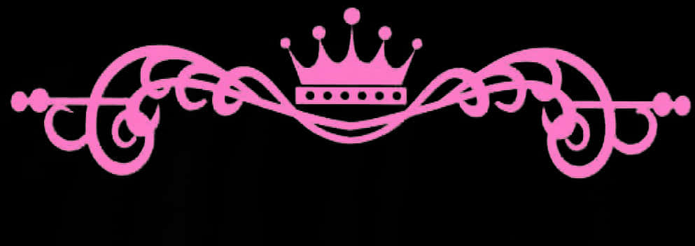 Pink Princess Crown Graphic