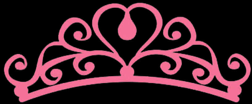 Pink Princess Crown Graphic