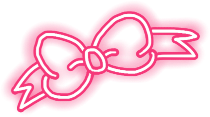 #pink #ribbon #bow #glowsticker - Graphics, Hd Png Download