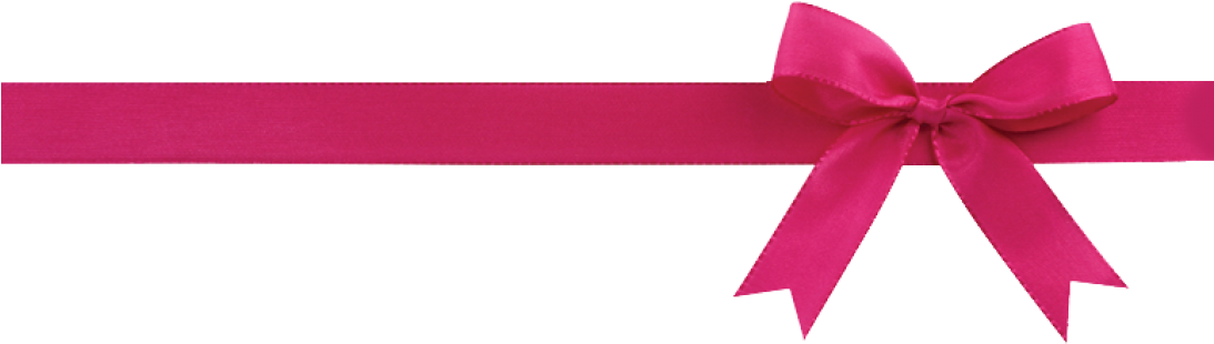 Pink Ribbon Bow Transparent Background