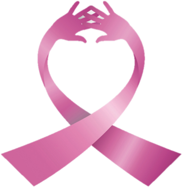 Pink Ribbon Volleyball Logo