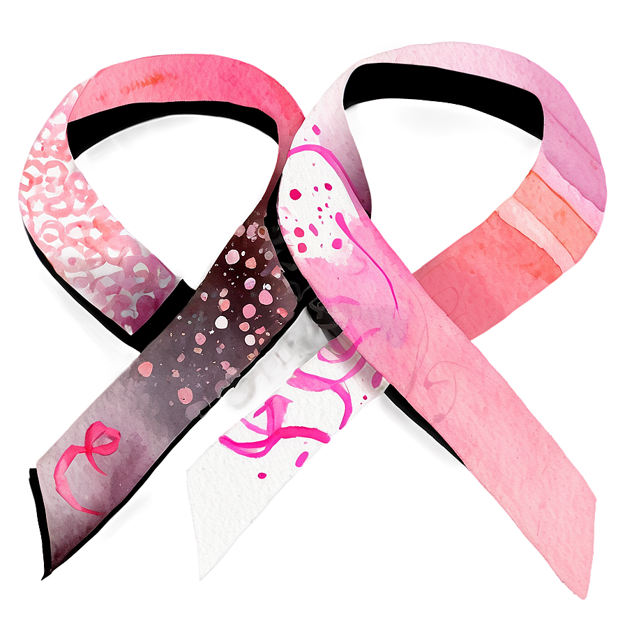 Pink Ribbon Watercolor Png 93