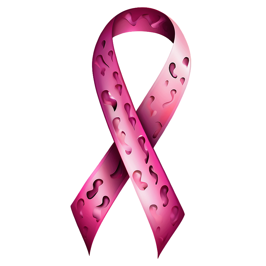 Pink Ribbon With Heart Png Wvw78