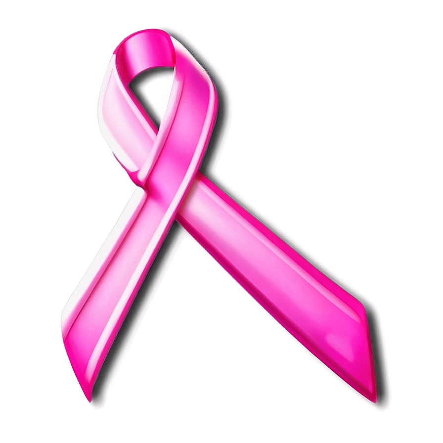 Pink Ribbon With Heart Png Ynm