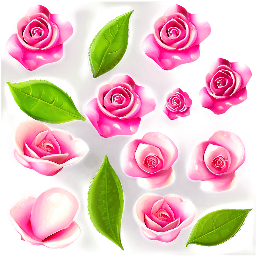 Pink Rose Petals Png 31