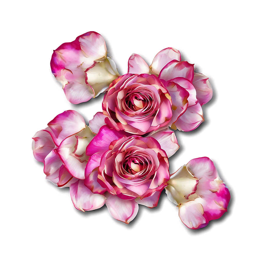 Pink Rose Petals Png Kqg