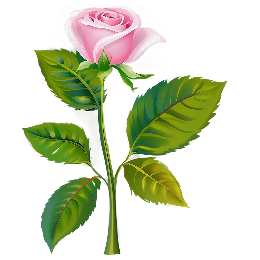 Pink Rose Vector Artwork Png 73