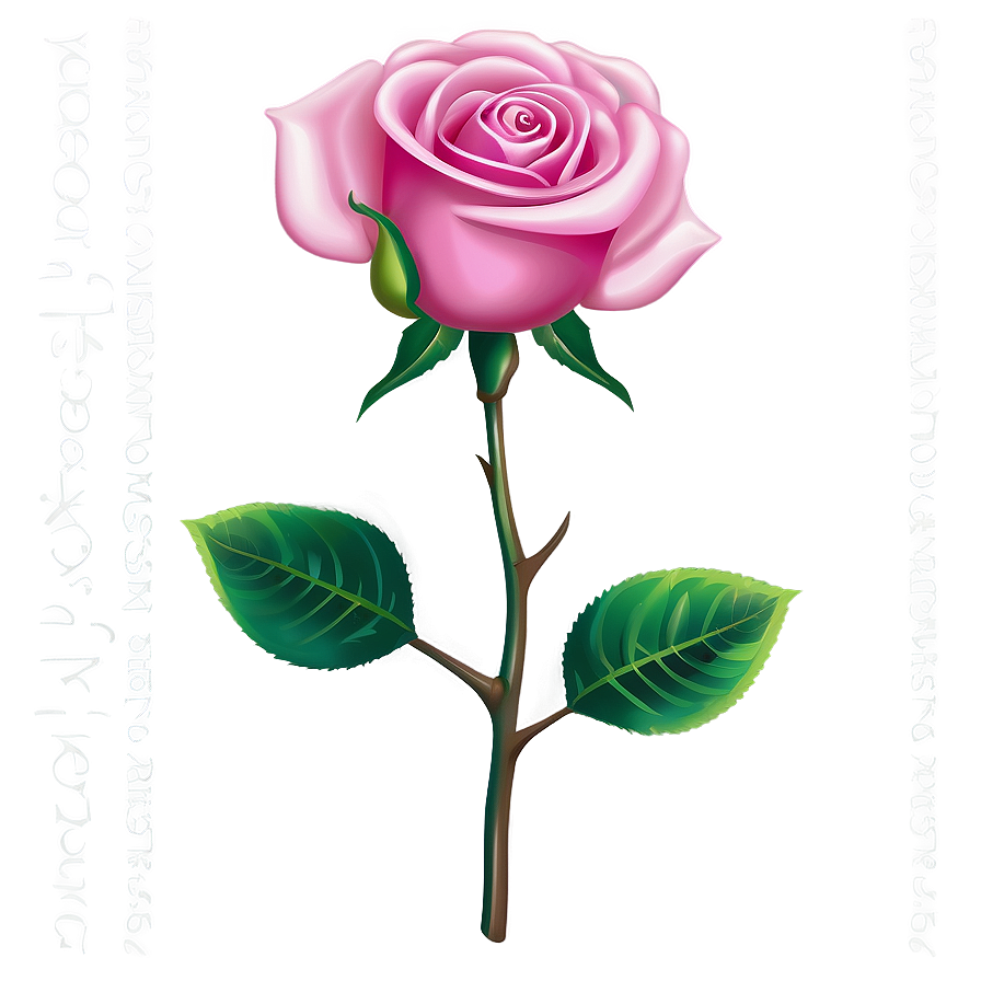 Pink Rose Vector Artwork Png Vjv75