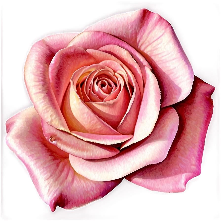 Pink Rose Watercolor Png 05242024