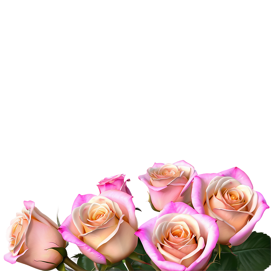 Pink Roses Autumn Glow Png 06122024