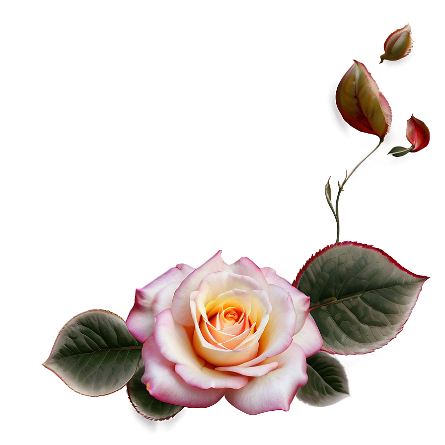 Pink Roses Autumn Glow Png Fuw7