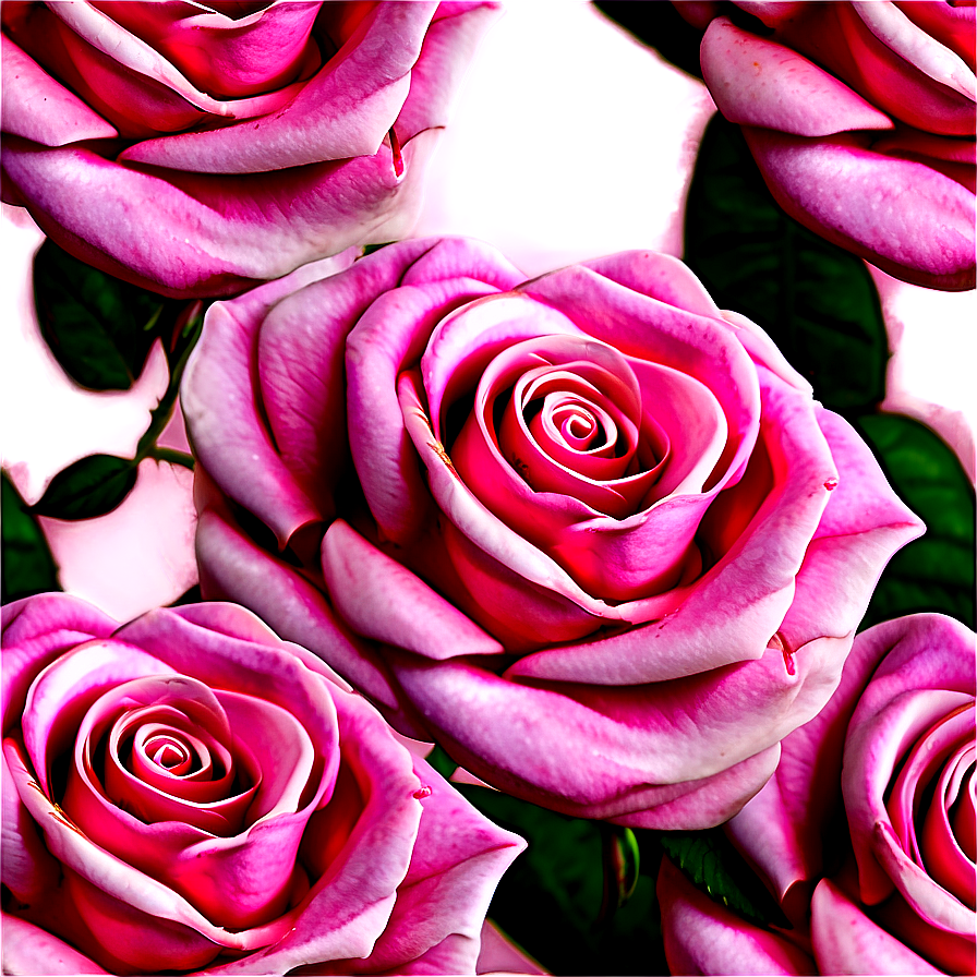 Pink Roses Close-up Png Wfh