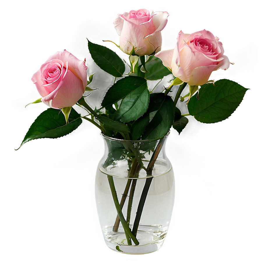 Pink Roses In Vase Png 06122024