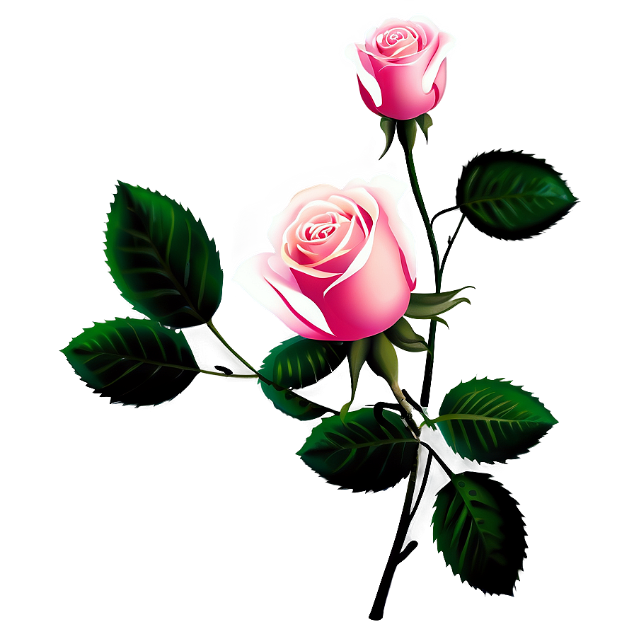 Pink Roses Valentine's Day Png 85