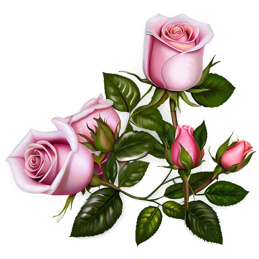 Pink Roses Valentine's Day Png Blo87