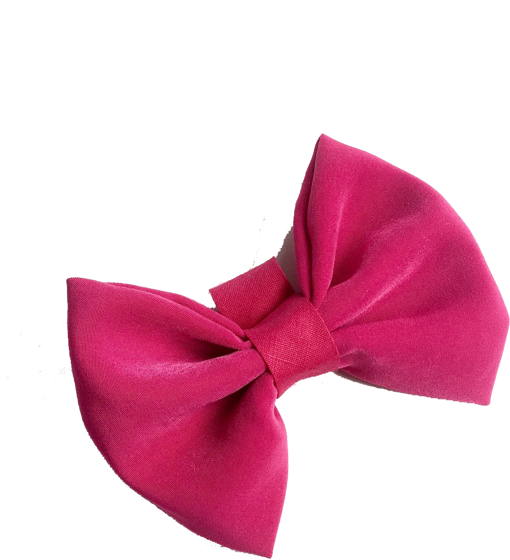 Pink Satin Bow Accessory