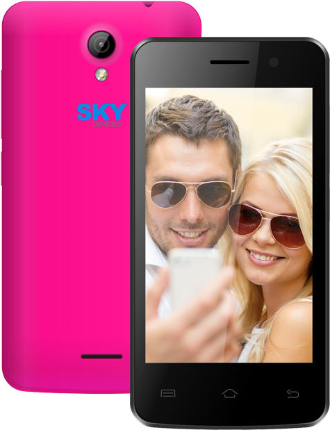 Pink Smartphone Selfie Couple Display