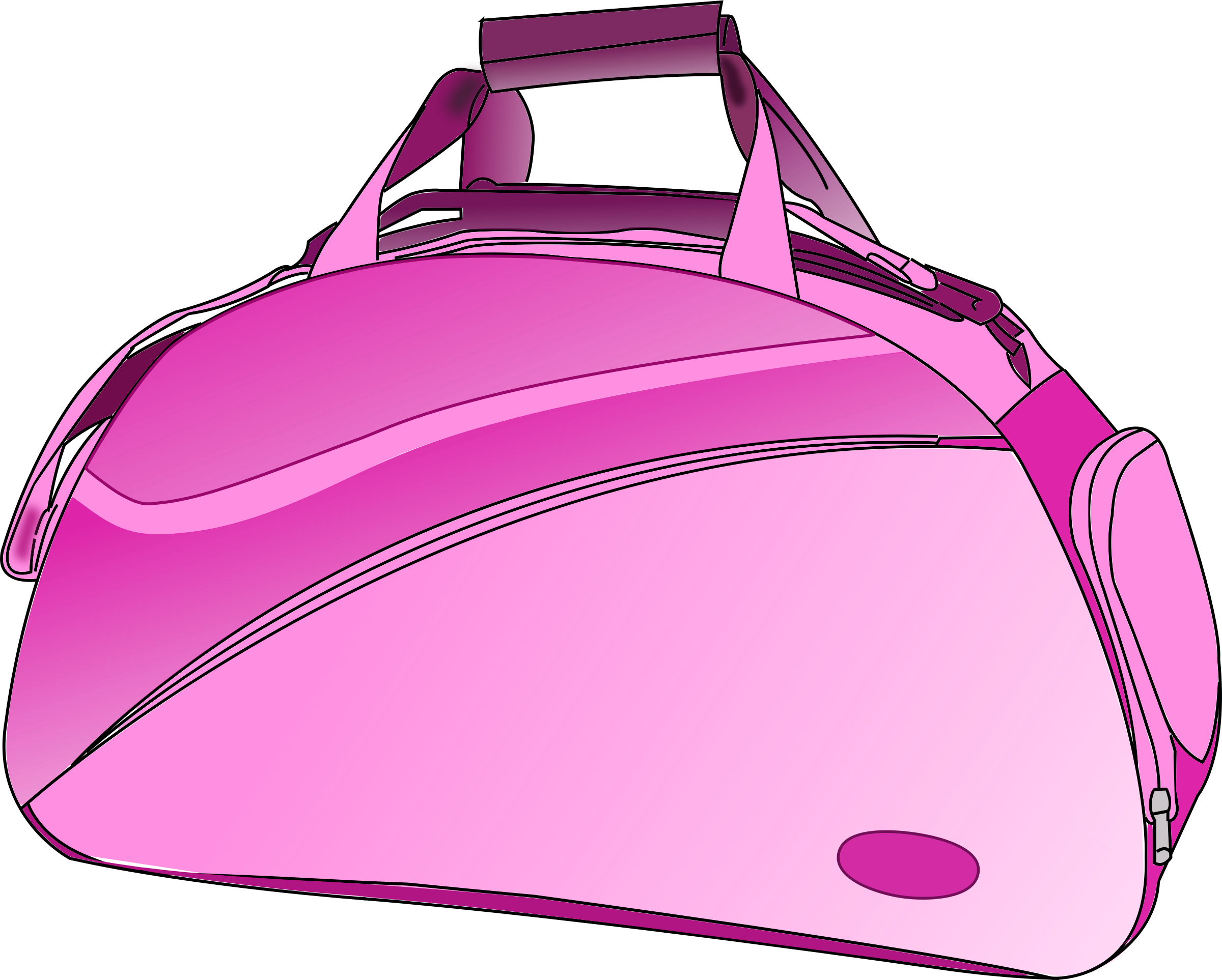 Pink Sports Bag Illustration