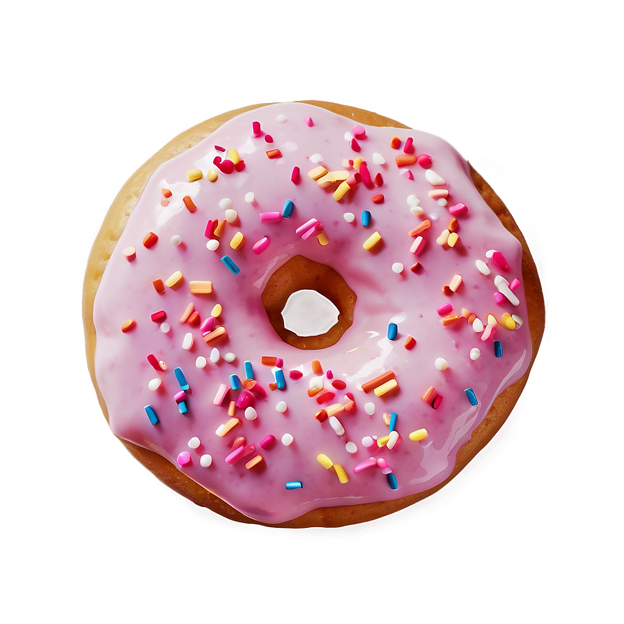 Pink Sprinkle Donut Png 91