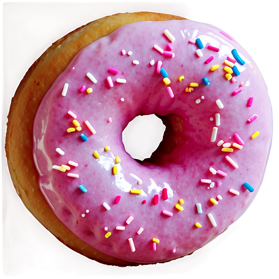 Pink Sprinkle Donut Png Kee81