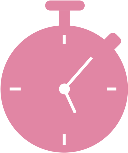 Pink Stopwatch Icon