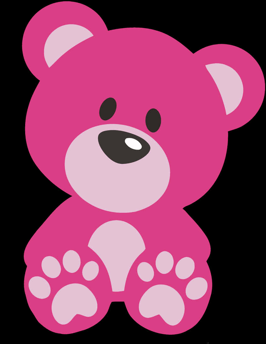 Pink Teddy Bear Graphic