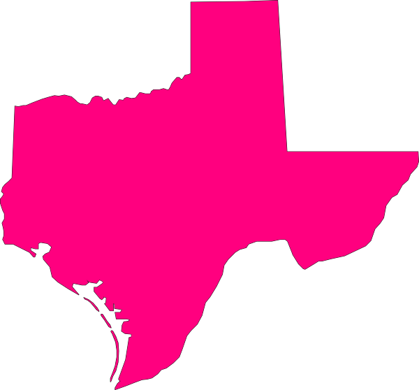 Pink Texas Outline