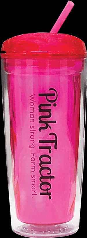 Pink Tracker Branded Tumbler