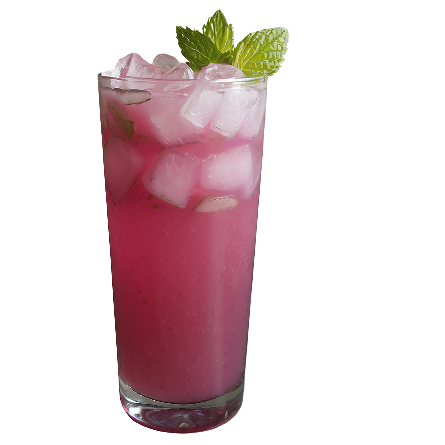 Pink Whitney With Mint Garnish Png 36