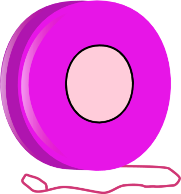 Pink Yoyo Vector Art